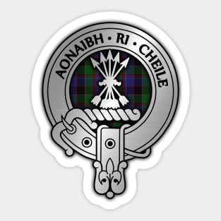 Clan Cameron Crest & Lochaber Tartan Sticker